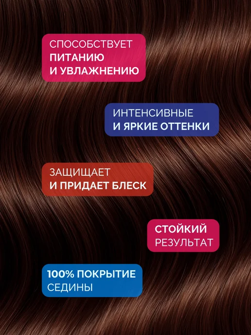 Ollin Professional Краска для волос Color 7.75 Русый коричнево-махагоновый, коричневый, фото 2