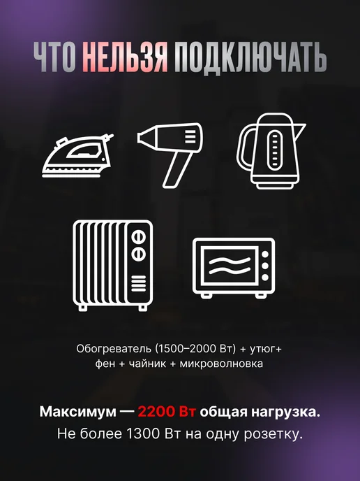 MOST Удлинитель 2 метра TRG сетевой фильтр с предохранителем, 2 м, фото 8
