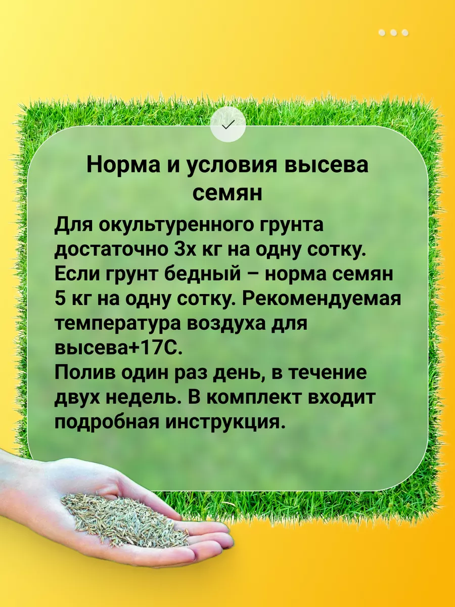 Газонная трава низкорослая 5 кг Канада Грин Gazonlend 156138013 купить за 2  093 ₽ в интернет-магазине Wildberries