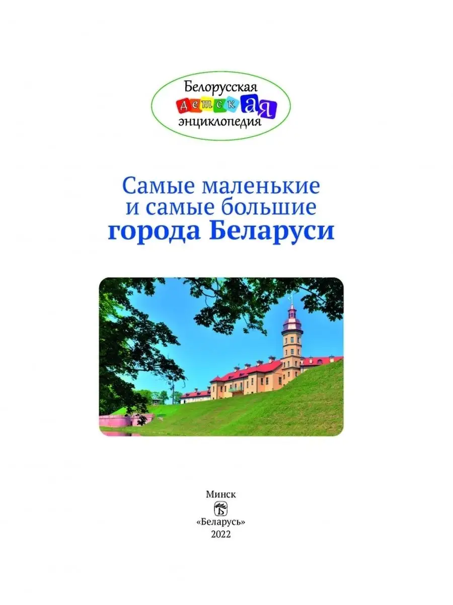 Самые маленькие и самые большие города Беларуси Издательство Беларусь  156215798 купить за 766 ₽ в интернет-магазине Wildberries