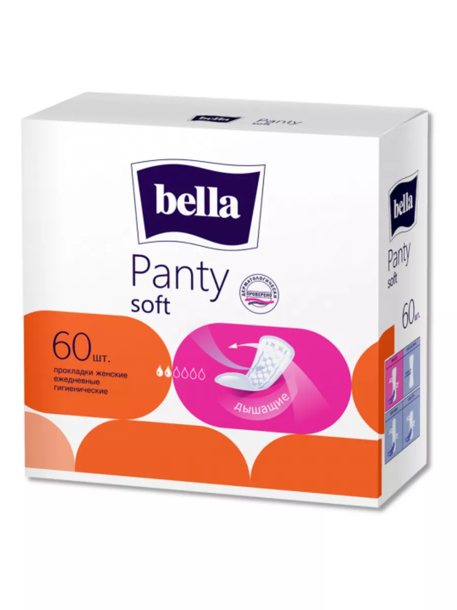 Прокладки ежедневные гигиенические Panty Soft 60 120 шт BELLA 156218775  купить за 400 ₽ в интернет-магазине Wildberries