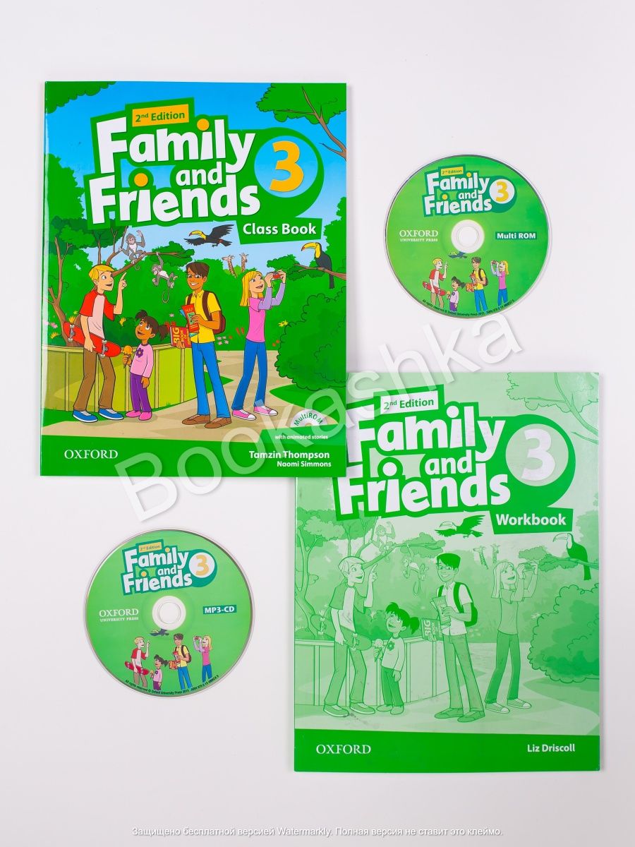 Комплект Family and Friends 3: Class book + Workbook + CD Oxford University  Press 156239706 купить за 2 398 ₽ в интернет-магазине Wildberries