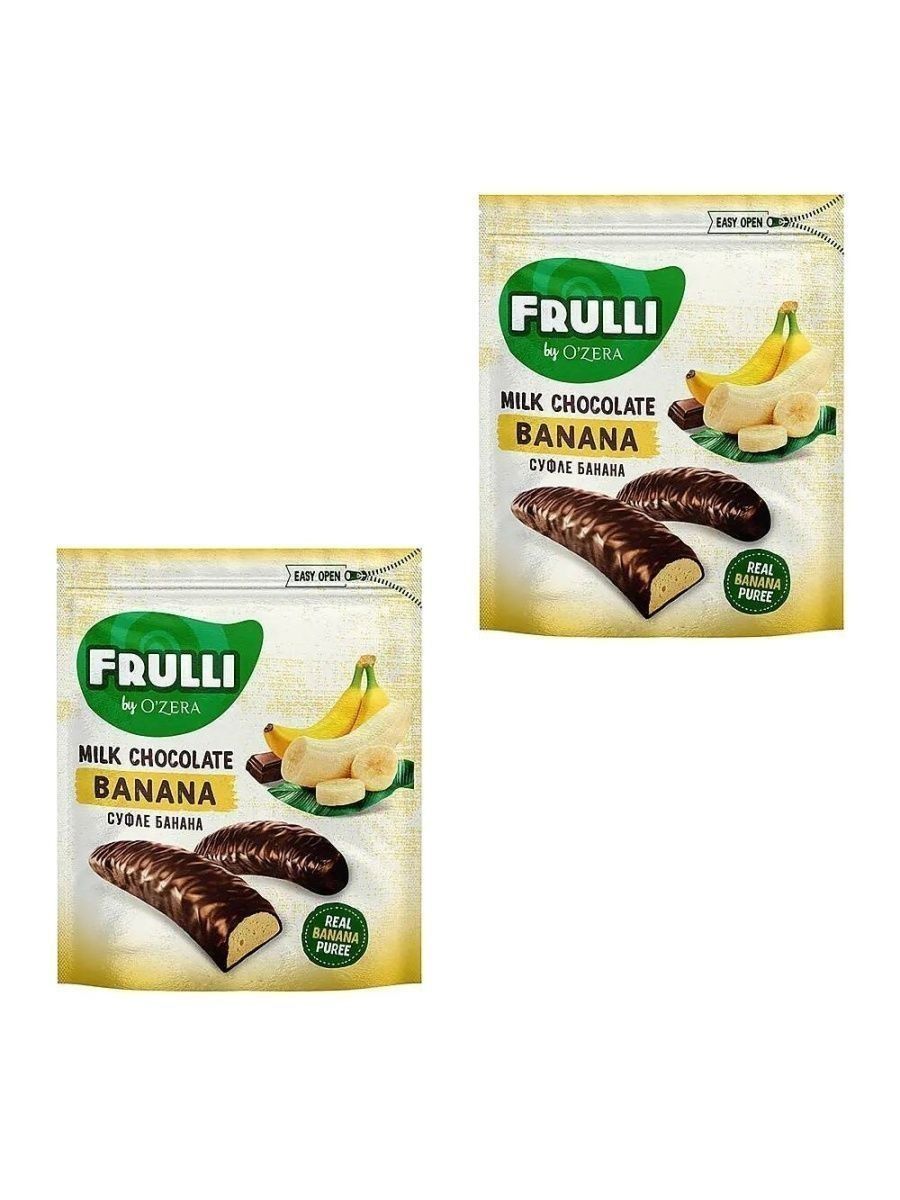 Frulli by ozera. Ozera Frulli суфле. Frulli банан. Конфеты Frulli. Банановое суфле конфетки.