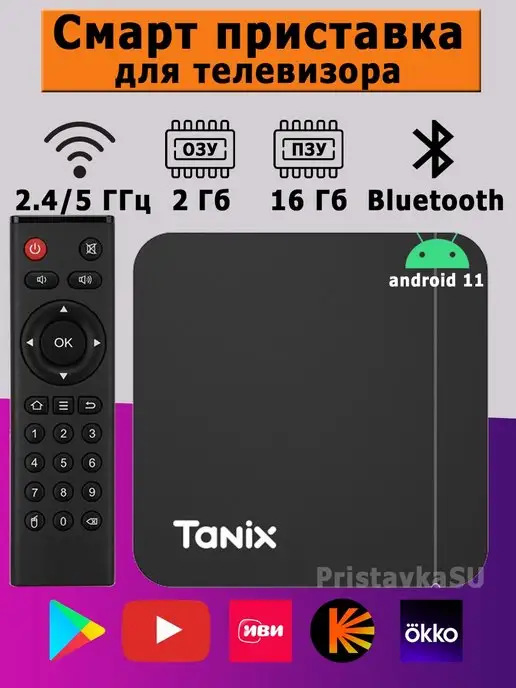 PristavkaSU Смарт ТВ приставка android с wifi