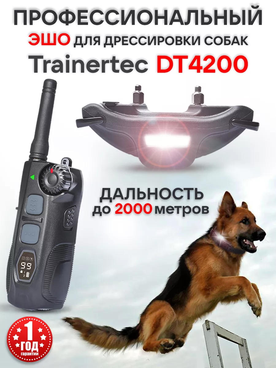 Электронный ошейник для собак Trainertec DT4200 Trainertec 156403788 купить  за 16 693 ₽ в интернет-магазине Wildberries