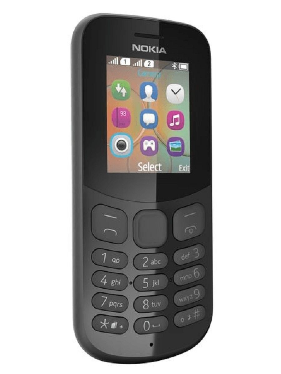 Кнопочный мобильный телефон Нокиа 130 DS TA-1017 BLACK Nokia 156411614  купить за 2 524 ₽ в интернет-магазине Wildberries