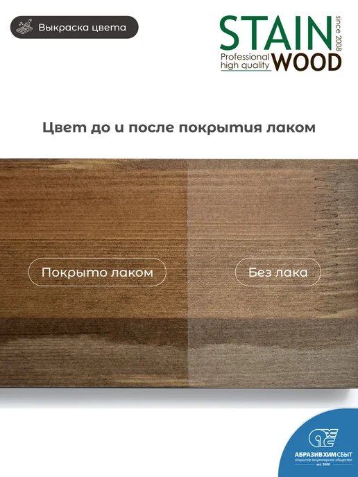 StainWood Морилка для дерева водная PRO (цвет Koritsa), 0,5 л, 1 л, фото 2