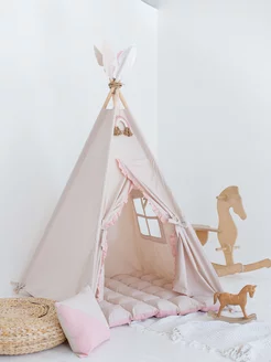 Вигвам с ковриком шалаш детский Tipi.room 156436195 купить за 6 629 ₽ в интернет-магазине Wildberries