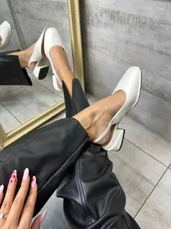 Туфли женские на низком каблуке с открытой пяткой слингбеки BELLA STRADA 156444109 купить за 2 115 ₽ в интернет-магазине Wildberries