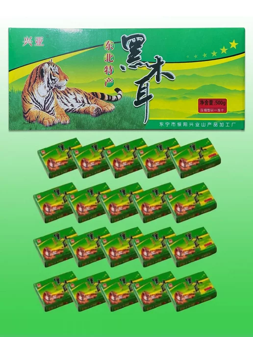 Грибы Древесные Китайские с Тигром 400г(20шт x 20г), 400 г, 20 шт, фото 2