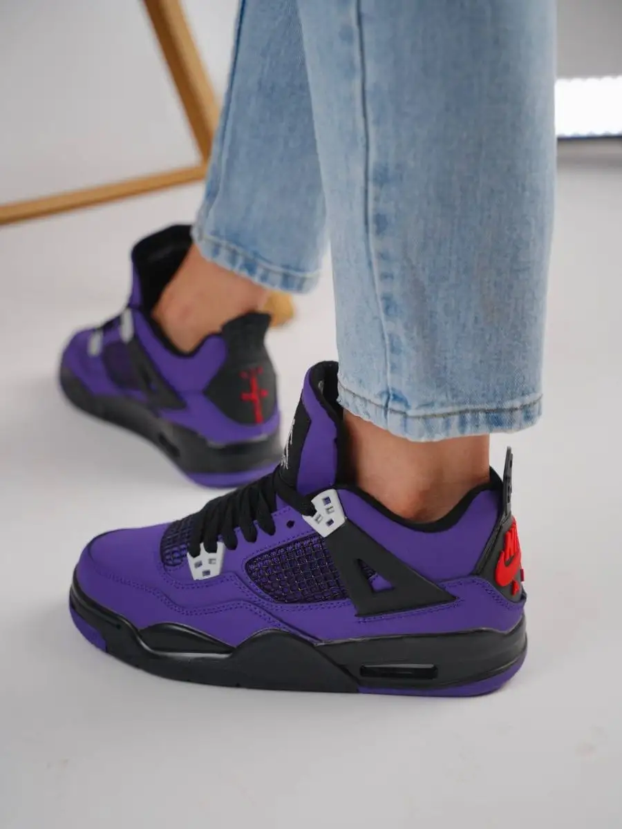 Cactus jack air jordan 4 purple hotsell