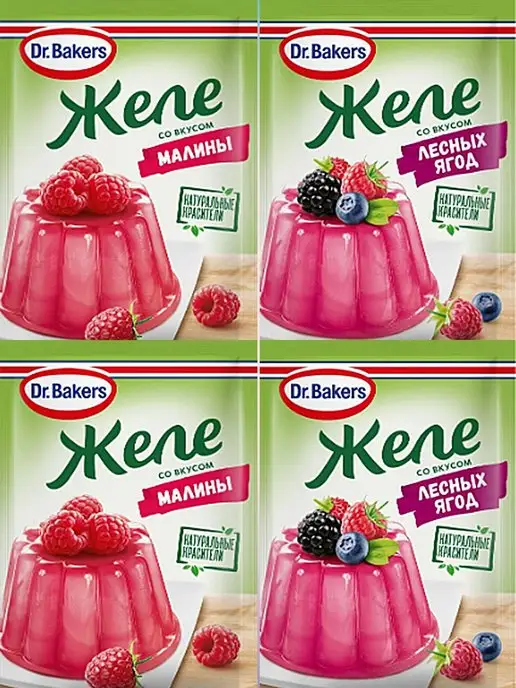 Dr.Bakers Желе микс 4 шт, 4 шт