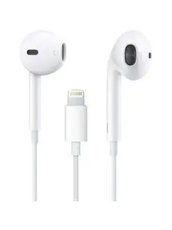 Гарнитура Apple EarPods with Lightning Connector MMTN2ZM A Device 156574277 купить за 1 361 ₽ в интернет-магазине Wildberries