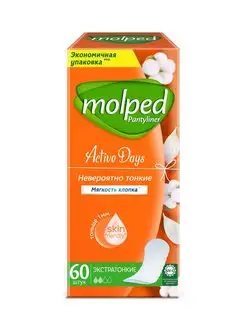 Ежедневные прокладки женские MOLPED Active Days Molped 156587672 купить за 226 ₽ в интернет-магазине Wildberries