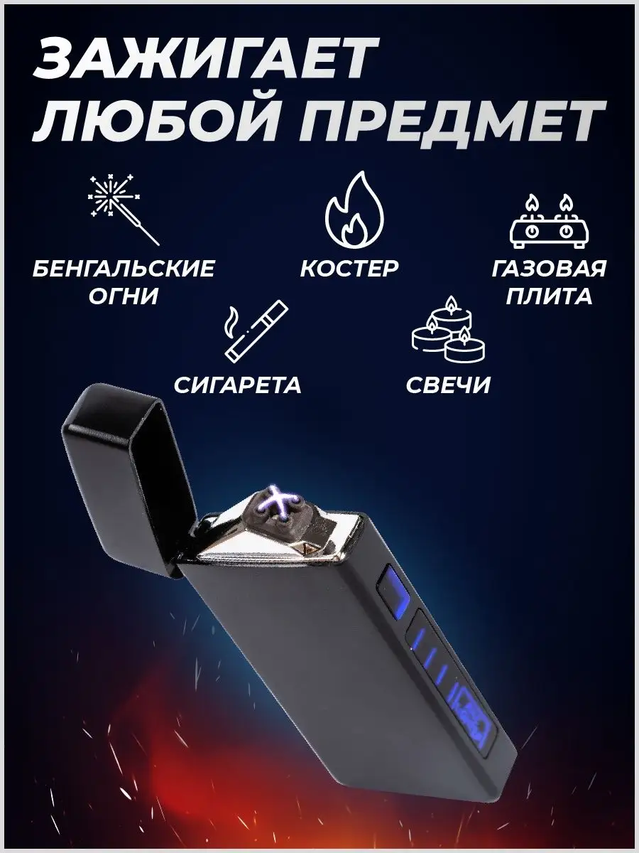 Электронная зажигалка подарочная USB для курения TITAN 156611994 купить за  624 ₽ в интернет-магазине Wildberries