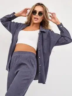 Костюм спортивный оверсайз вельветовый NORE MORE 156619862 купить за 1 734 ₽ в интернет‑магазине Wildberries