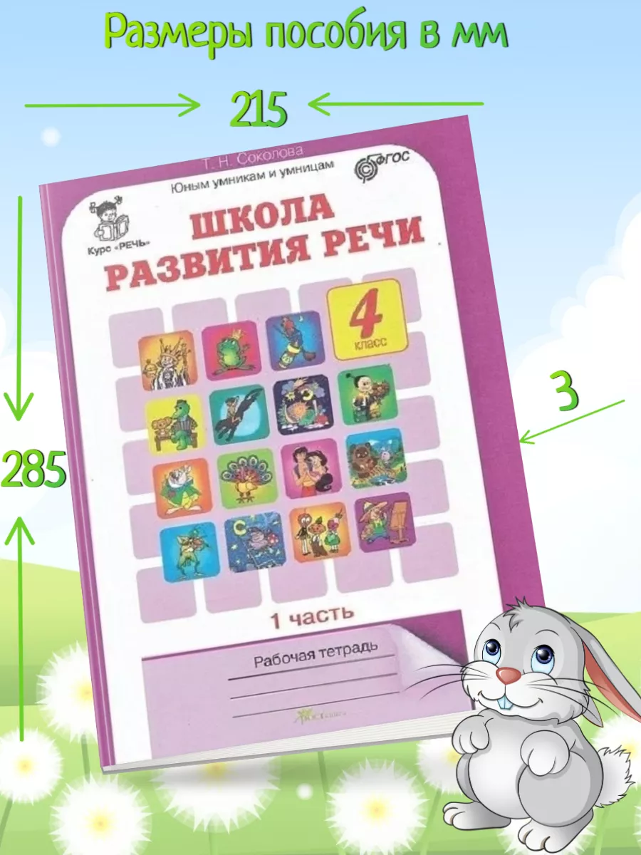 Соколова Школа развития речи 4 класс Рабочая тетрадь вм2-х ч Росткнига  156650808 купить за 357 ₽ в интернет-магазине Wildberries