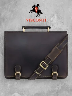 Портфель 16134XL из натуральной кожи Visconti Real Leather 156679074 купить за 19 554 ₽ в интернет-магазине Wildberries