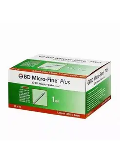 Шприцы инсулиновые Микрофайн 1мл U-100 (30G, 8мм)-100шт BD Micro-Fine Plus 156693234 купить за 2 754 ₽ в интернет-магазине Wildberries