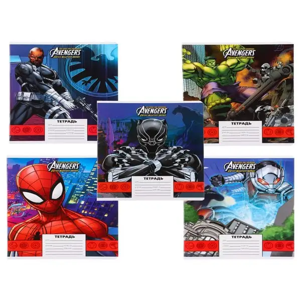 Тетрадь 24 листа Личности МИКС клетка мелованная бумага