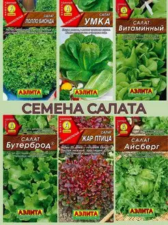 Семена салата Агрофирма Аэлита 156710607 купить за 255 ₽ в интернет-магазине Wildberries