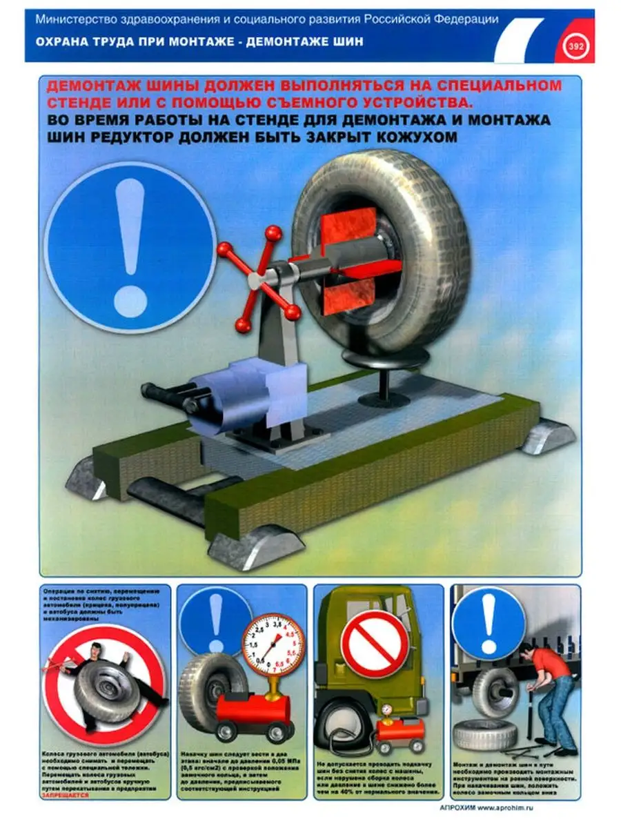 Комплект плакатов Охрана труда при монтаже-демонтаже шин... ЦентрМаг  156725133 купить за 422 ₽ в интернет-магазине Wildberries
