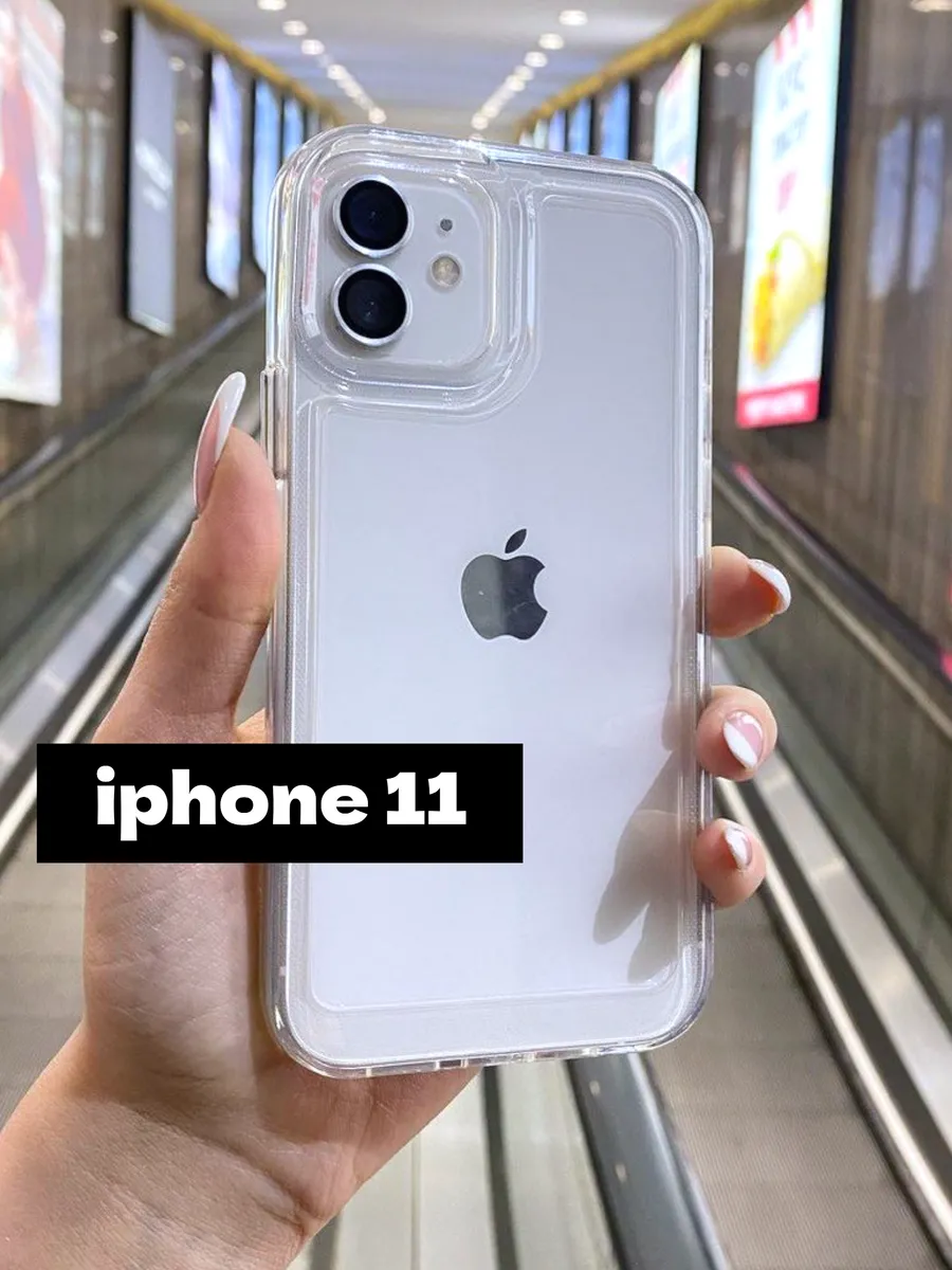 чехол на iphone 11 прозрачный с квадратными гранями iPhone чехлы 156734734  купить за 208 ₽ в интернет-магазине Wildberries