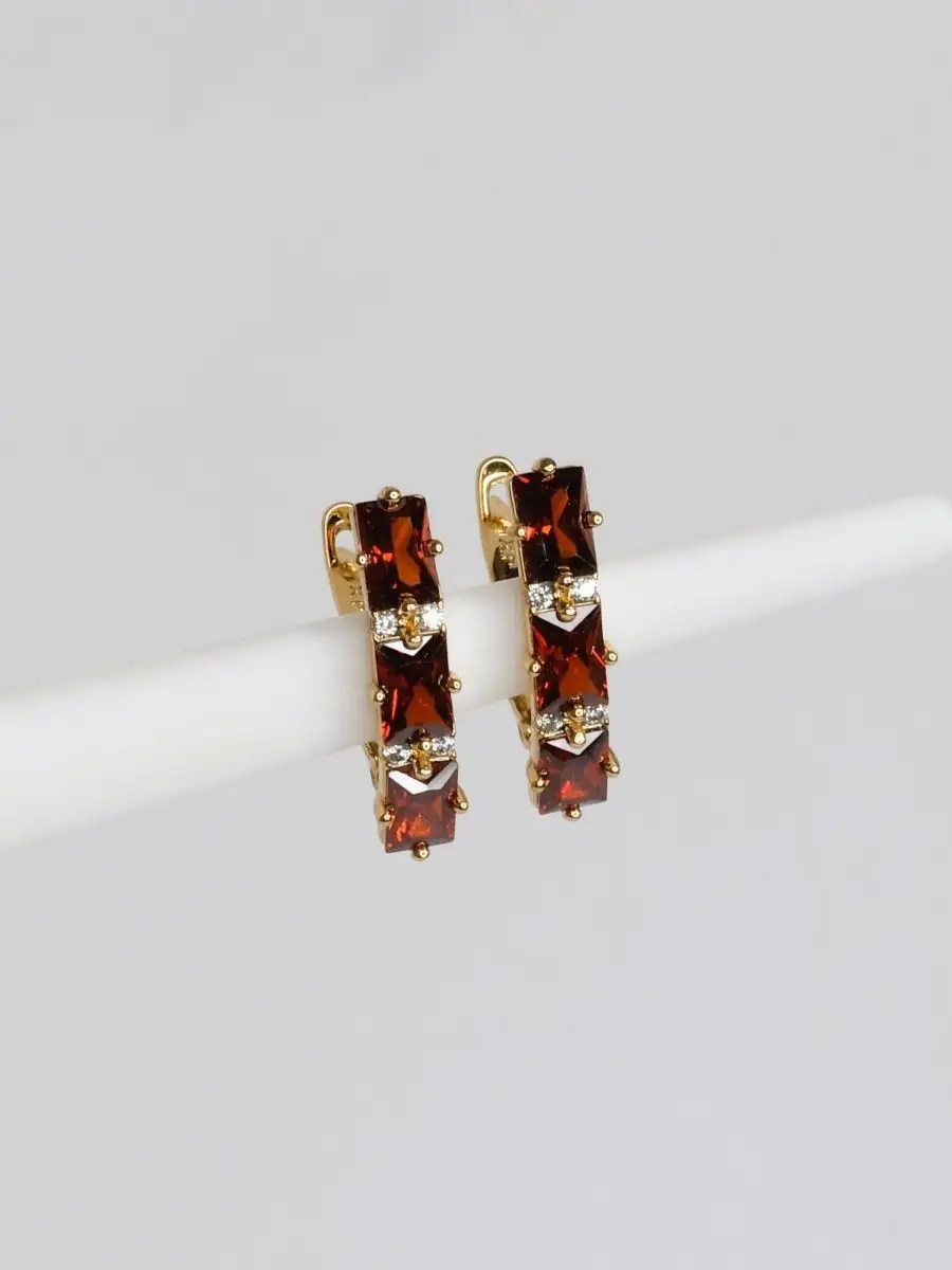 Серьги классические, гальваника