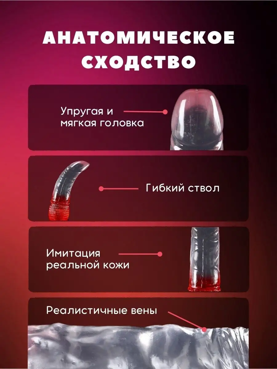 Резиновый фаллоимитатор для взрослых секс игрушка 18+ YraSex 156770542  купить в интернет-магазине Wildberries