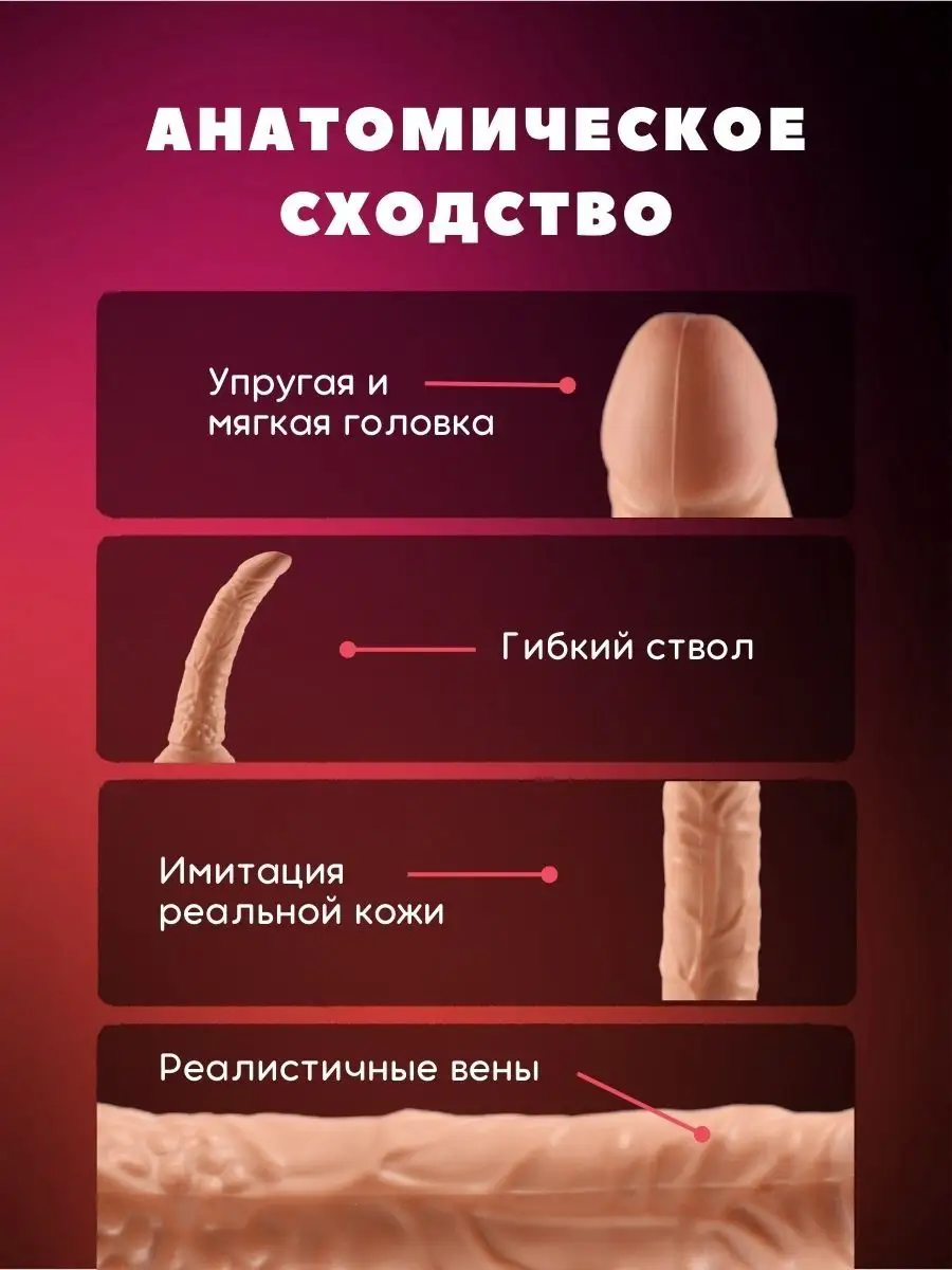 YraSex Дилдо секс игрушка для взрослых 18+ резиновый фаллос член