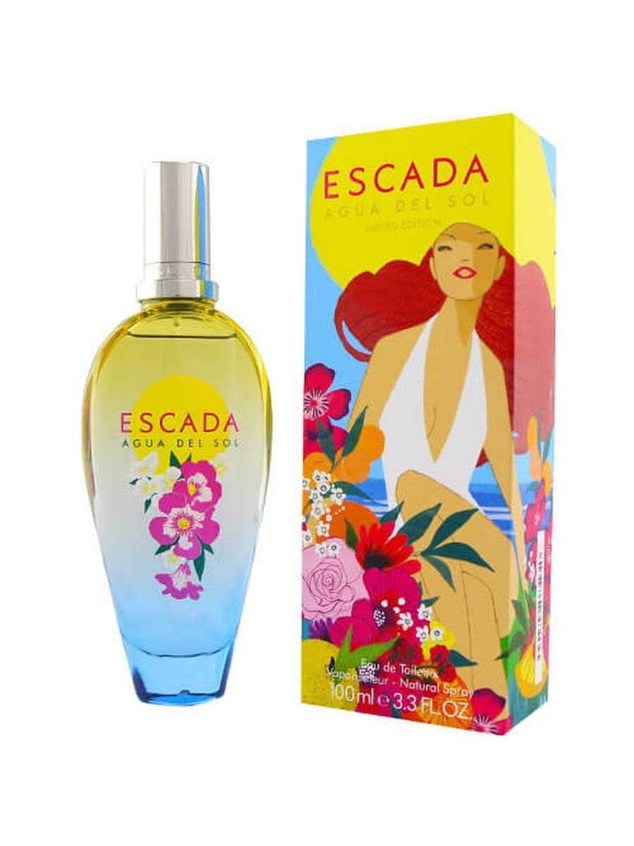 Эскада цитрусовый. Escada Miami Blossom 100 ml. Духи Escada agua del Sol. Escada туалетная вода agua del Sol Limited.