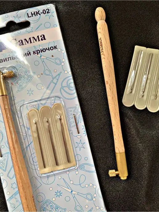 GAMMA Люневильский крючок для вышивания, коричневый, фото 2