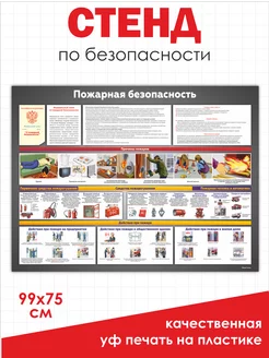 Стенд Пожарная безопасность 99х75 см Нижстенд 157038844 купить за 1 410 ₽ в интернет-магазине Wildberries