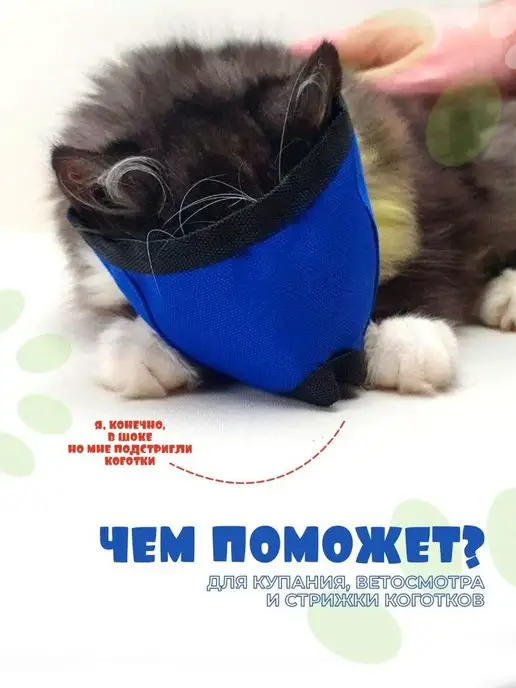 Храброе Сердце Намордник для котов кошек и мелких пород собак Ветеринарный, вариант, фото 8