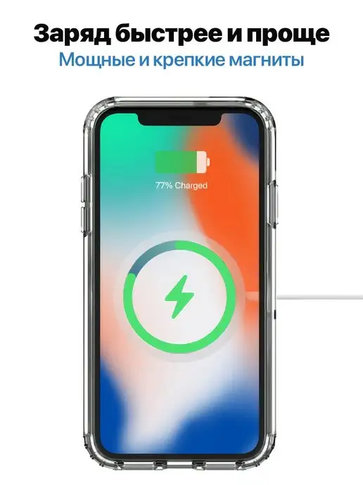 AcsX Чехол на iphone X XS MagSafe, белый, фото 2