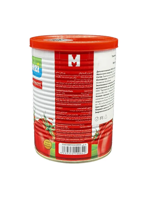 Makenzi Томатная паста Макензи Иран 800 г х 2 шт, 400 г, 1 шт, фото 6