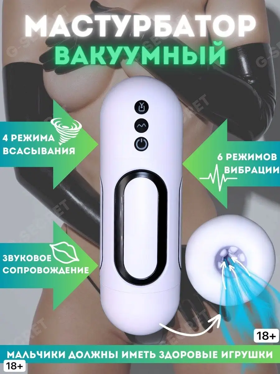 G-secret Мастурбатор мужской вакуумный, секс игрушки вагина 18+