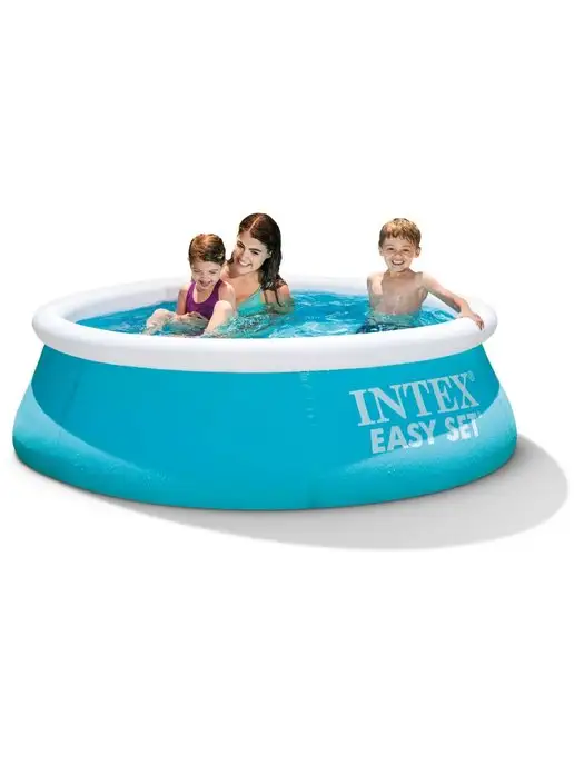 Intex Бассейн надувной Easy Set (183х51см) круглый 886л, голубой, фото 6