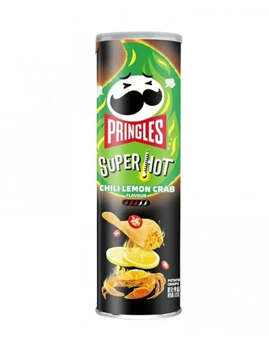 Чипсы Pringles со вкусом лимона и краба острые, 110 г, Китай Красный дракон  СПБ 157371927 купить в интернет-магазине Wildberries