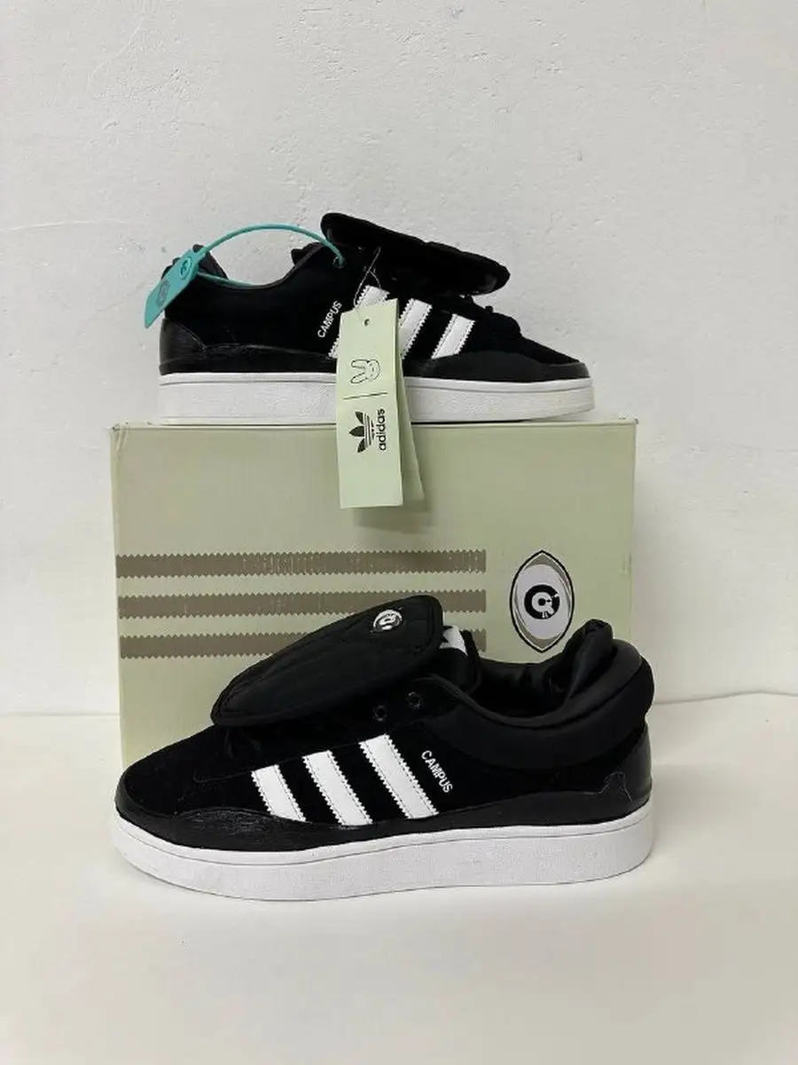 Adidas campus hot sale black leather