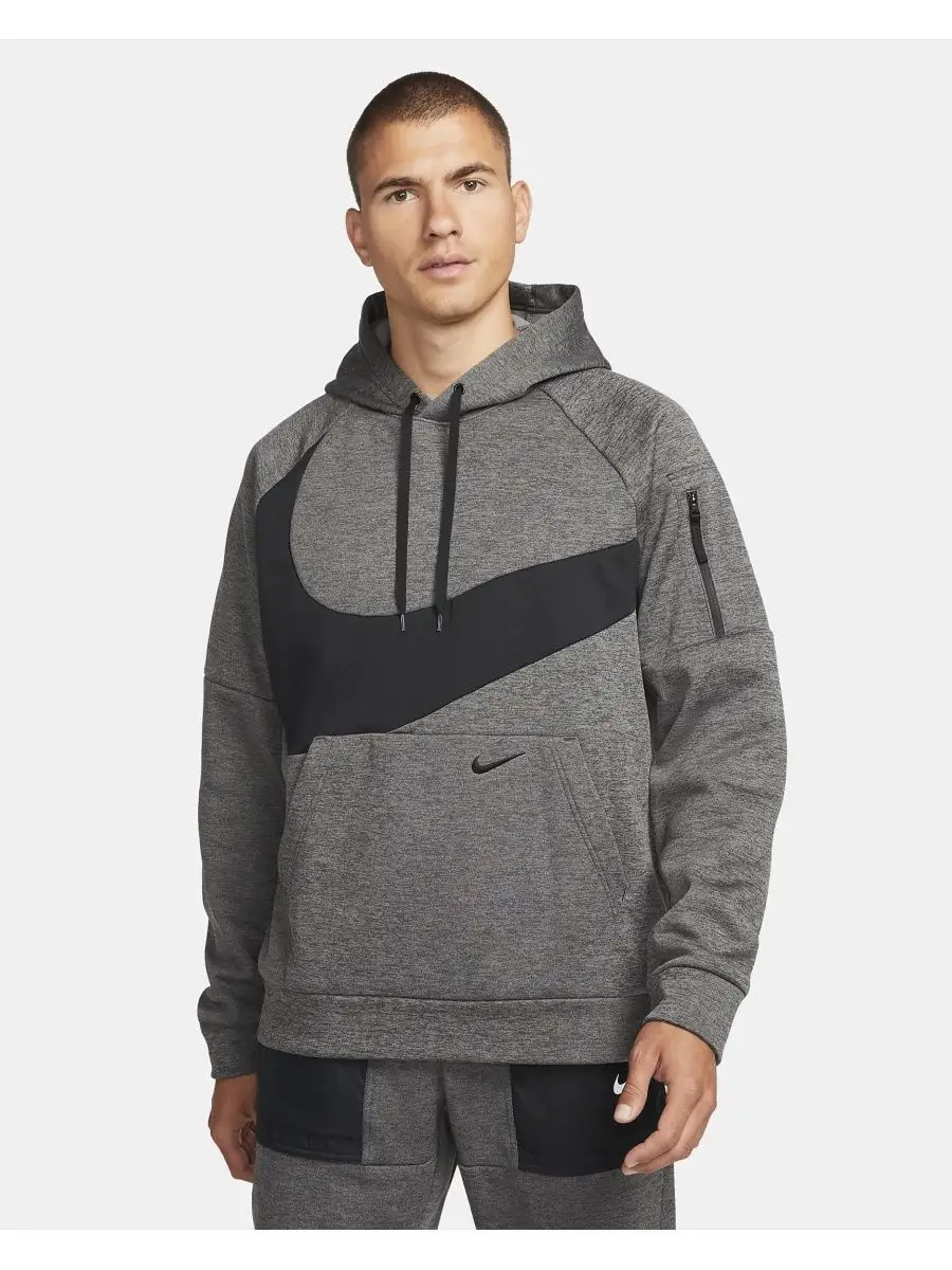 Nike therma bar swoosh hoodie best sale