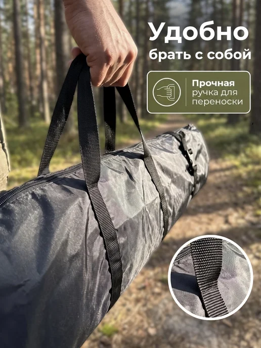 Free_Life Чехол для удочек 140см, черный, фото 8