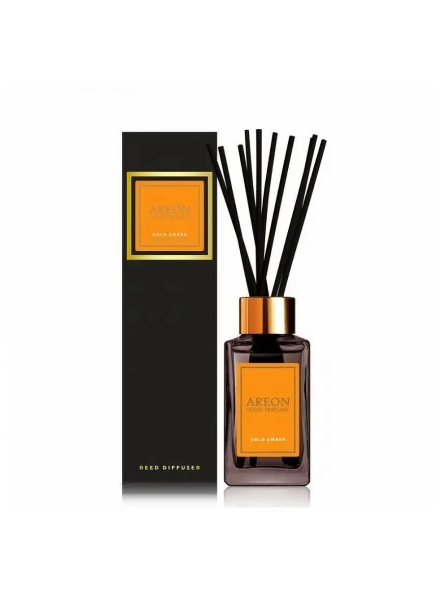 Ароматизатор Home Perfume Sticks PREMIUM Gold Amber 85 Areon 157775649  купить за 845 ₽ в интернет-магазине Wildberries