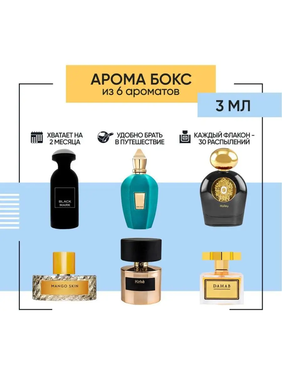 Аромабокс "Box 44" подарочный набор пробников духов 6х3мл Flavor Parfum 157826406 купить за 448 ₽ в интернет-магазине Wildberries