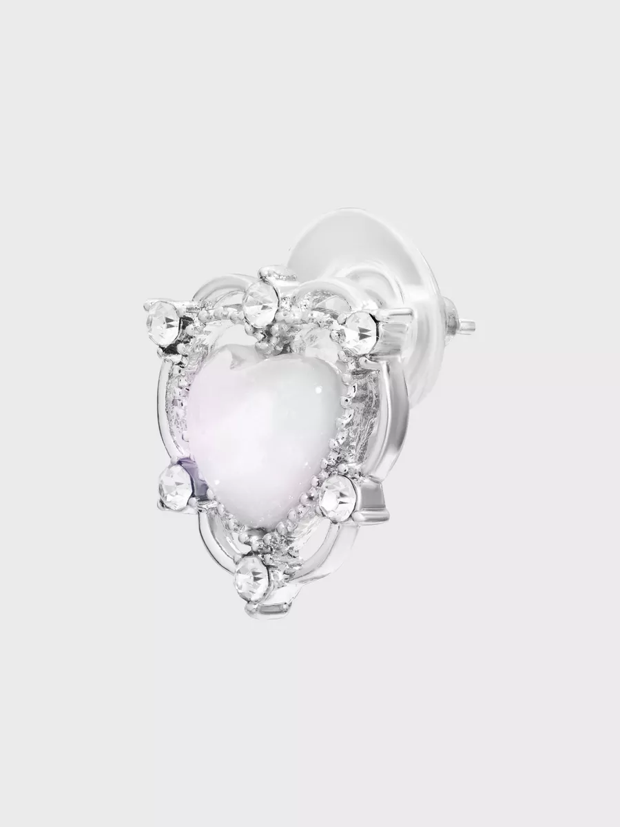 Серьги корейские сердечки блестящие, гвоздики бижутерия y2k be self true  jewel 157981960 купить за 408 ₽ в интернет-магазине Wildberries