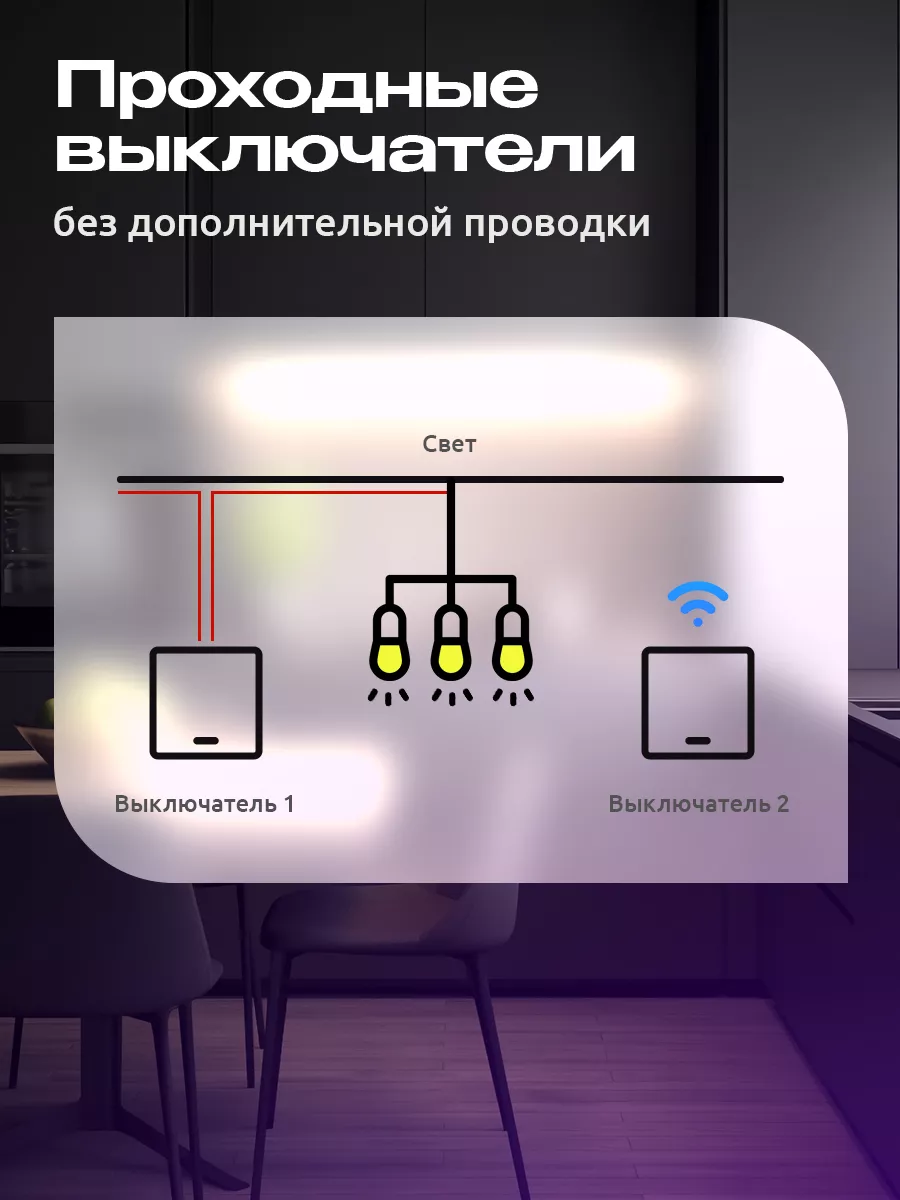 Умный выключатель с Алисой и wi-fi одноклавишный Locktok 157995918 купить  за 1 189 ₽ в интернет-магазине Wildberries