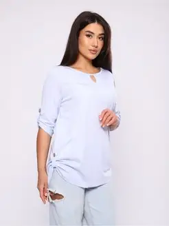 Туника женская больших размеров New Life jersey 157999869 купить за 610 ₽ в интернет-магазине Wildberries