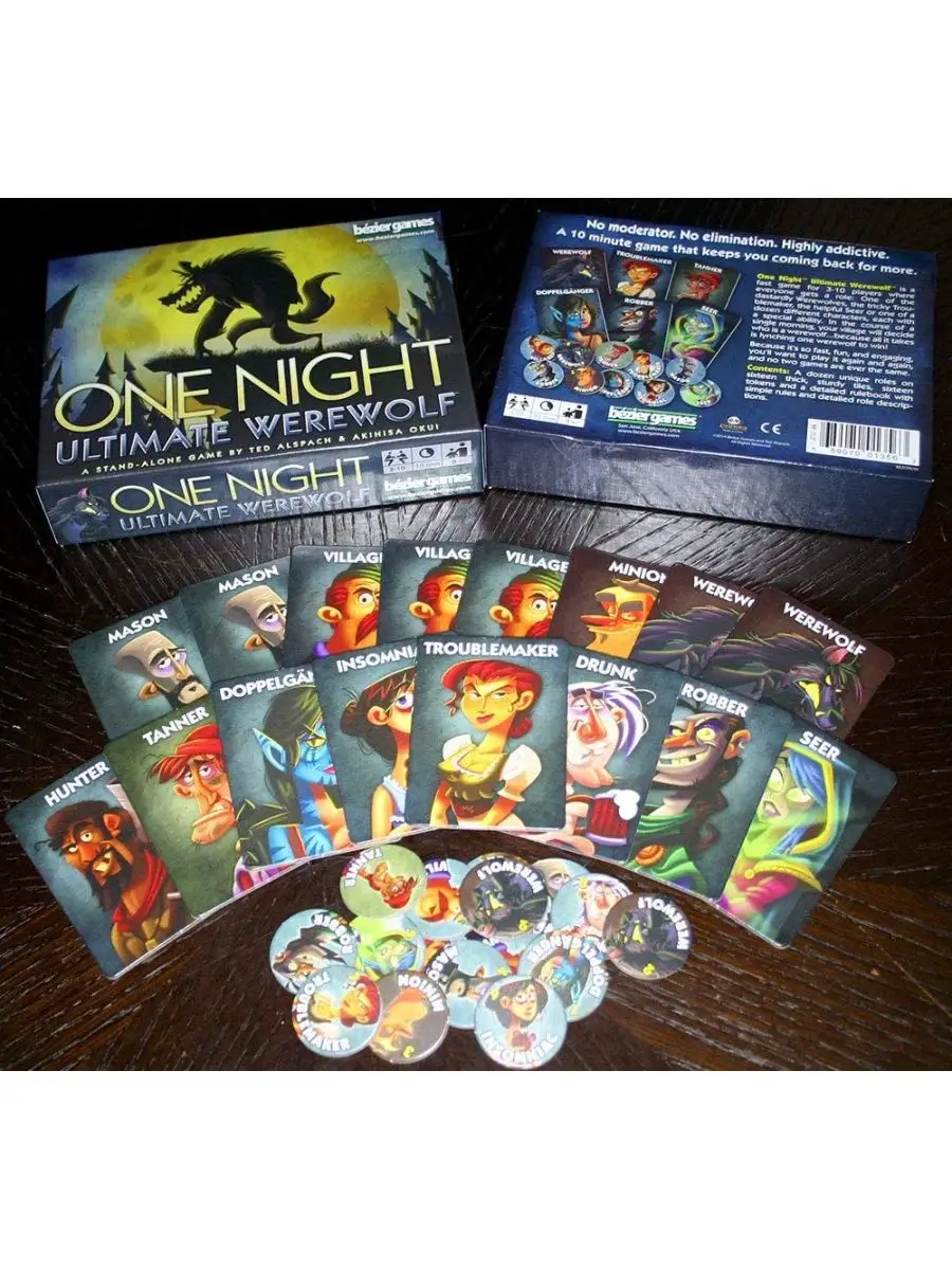 One Night Ultimate Werewolf (English version) Bezier Games 157999961 купить  за 1 612 ₽ в интернет-магазине Wildberries