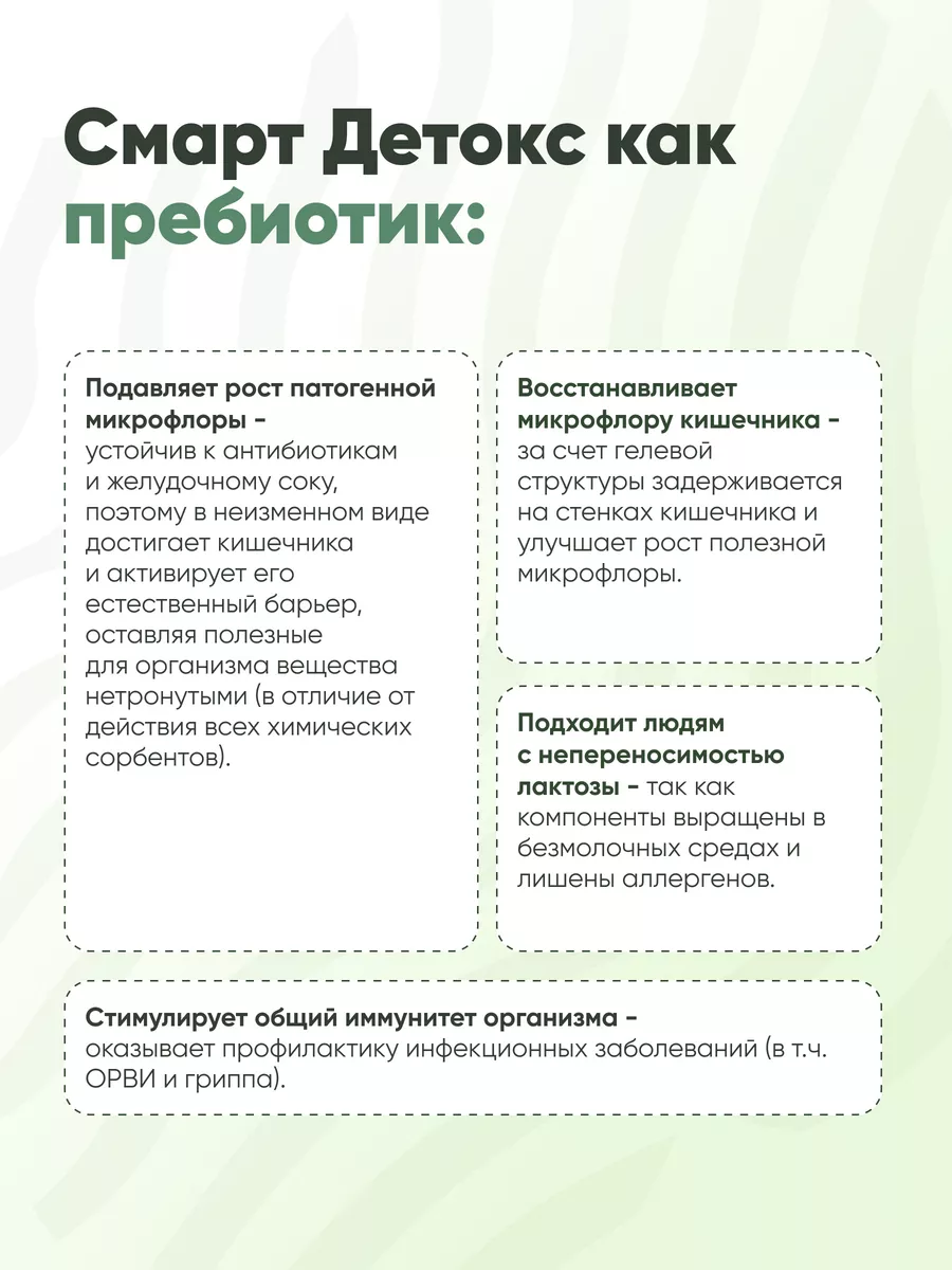 Смарт Детокс, БАД пребиотик, 10 капсул Инкода 158064480 купить за 580 ₽ в  интернет-магазине Wildberries