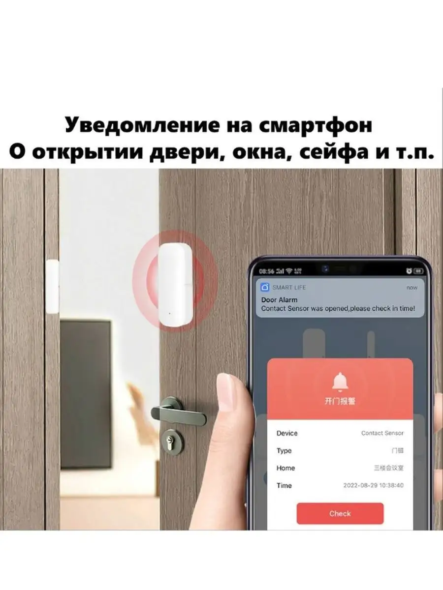 Zigbee датчик открытия дверей и окон для умного дома AOAT 158066408 купить  за 606 ₽ в интернет-магазине Wildberries